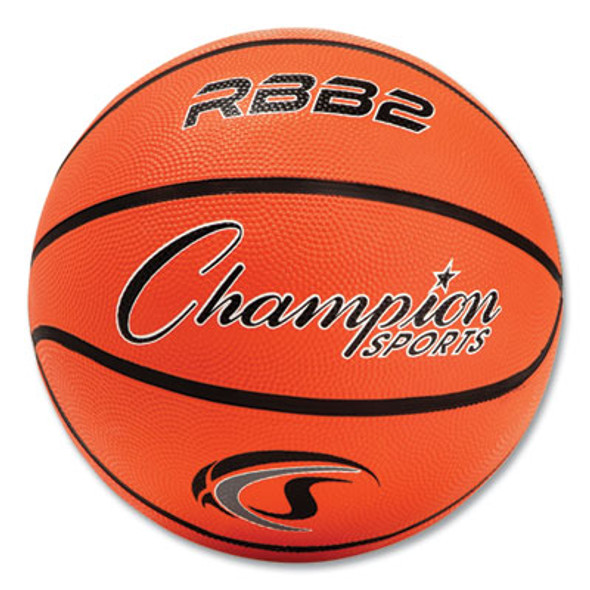 Rubber Sports Ball, Basketball, No. 5 Size, Junior Size, Orange