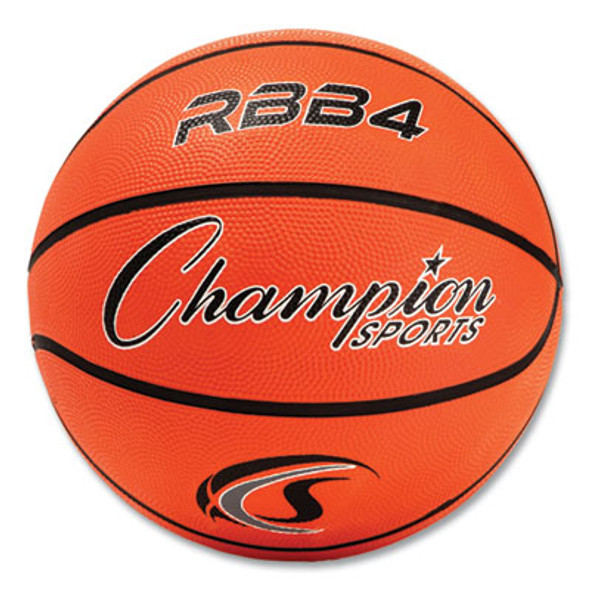 Rubber Sports Ball, Basketball, No. 6 Size, Orange