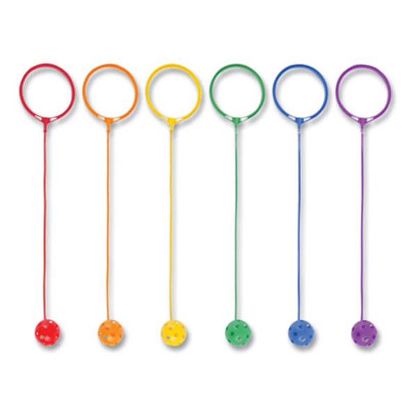 Swing Ball Set, 5.5" Diameter, Assorted Colors, 6/Set