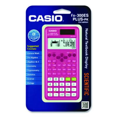 Fx-300Es Plus 2Nd Edition Scientific Calculator, 16-Digit Lcd, Pink