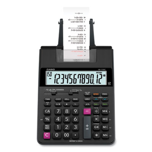 Hr170R Printing Calculator, Black/Red Print, 2 Lines/Sec