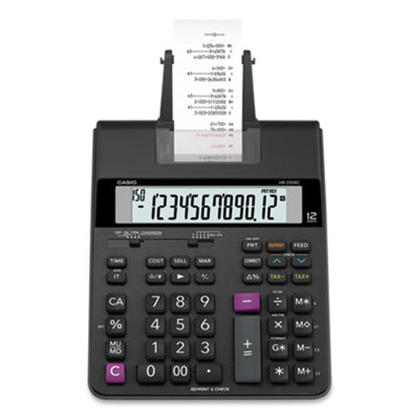 Hr200Rc Printing Calculator, Black/Red Print, 2.4 Lines/Sec