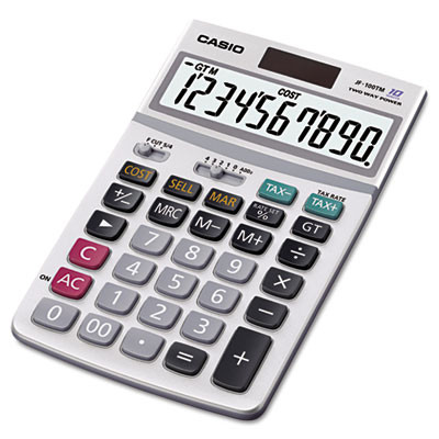 Jf100Ms Desktop Calculator, 10-Digit Lcd