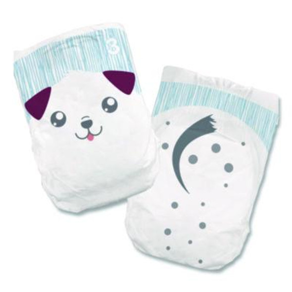 Premium Jumbo Diapers, Size 3, 16 Lbs To 28 Lbs, 144/Carton