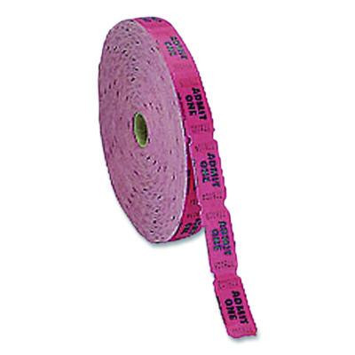 Single Ticket Roll, Admit One, Red, 2,000/Roll