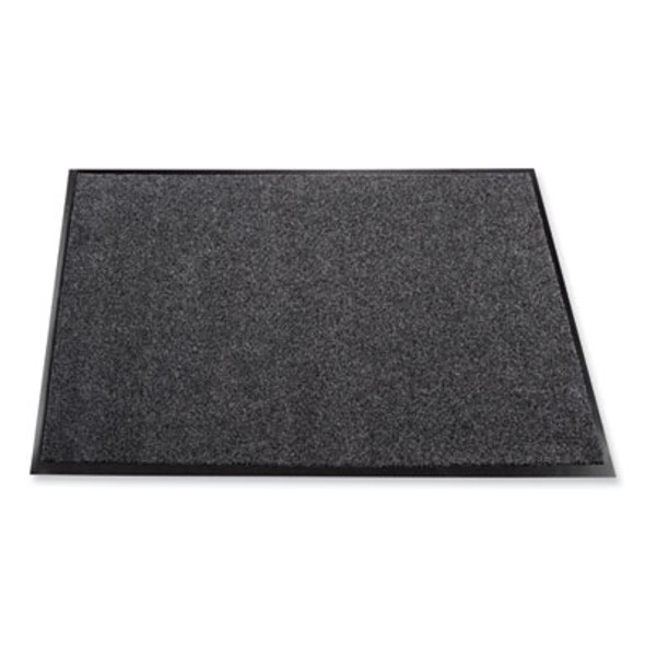 Ecostep Wiper Mat, Rectangular, Charcoal Gray Cut Pile Surface, 24" x 36"