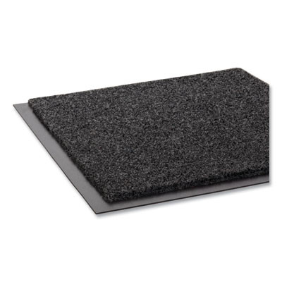 Ecostep Wiper Mat, Rectangular, Charcoal Gray Cut Pile Surface, 48" x 96"