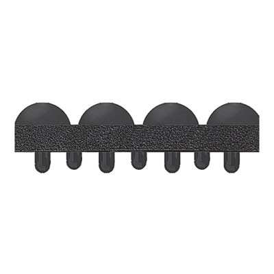 Yoga-Flex, Rectangular, Black High/Low Bubble Surface, 36" x 48"