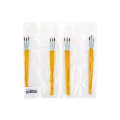 Watercolor Brush Set, Size 2, Camel-Hair Blend, Round Profile, 3/Pack