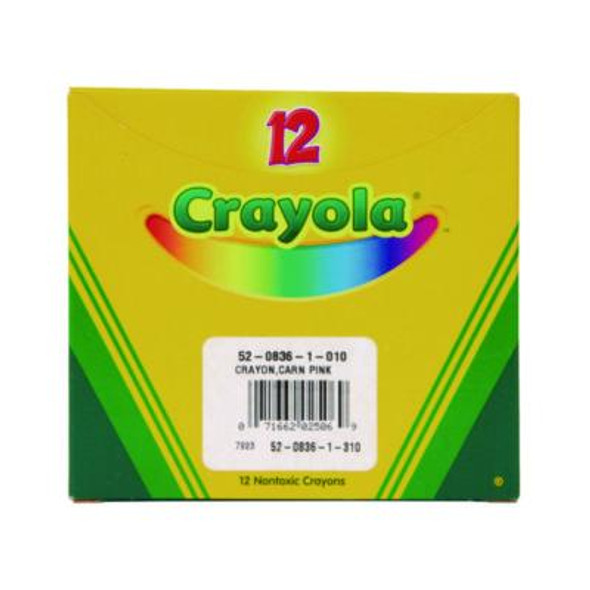 Bulk Crayons, Carnation Pink, 12/Box
