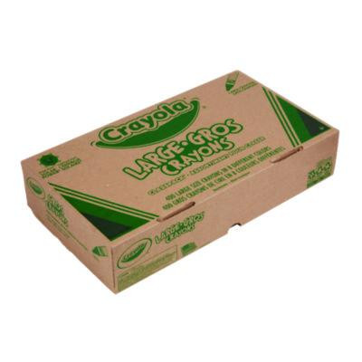 Classpack Crayons, Large Size, 0.44" x 4", 8 Assorted Colors, 400/Pack