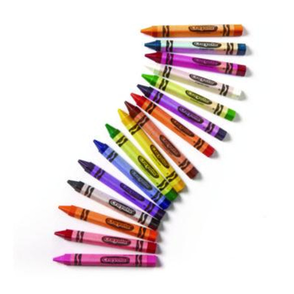 Classpack Triangular Crayons, Regular Size, 0.5" x 4", 16 Assorted Colors, 256/Carton