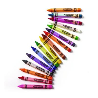 Classpack Triangular Crayons, Regular Size, 0.5" x 4", 16 Assorted Colors, 256/Carton