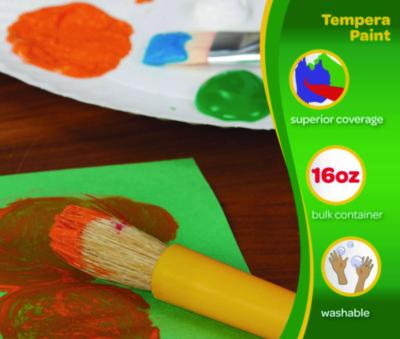 Premier Tempera Paint, Red, 16 Oz Bottle