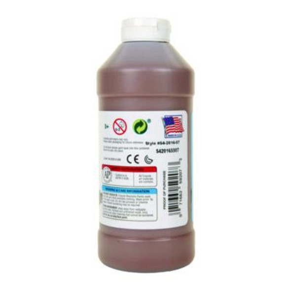 Washable Paint, Brown, 16 Oz Bottle