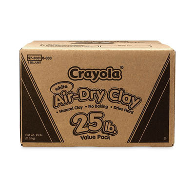 Air-Dry Clay, White, 25 Lbs