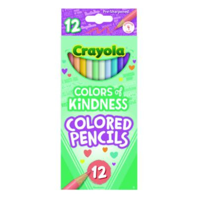 Colors Of Kindness Colored Pencils, Assorted Lead And Barrel Colors, 12/Box