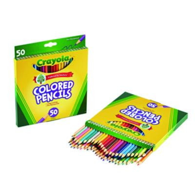 Long-Length Colored Pencil Set, 3.3 Mm, 2B, Assorted Lead And Barrel Colors, 50/Box