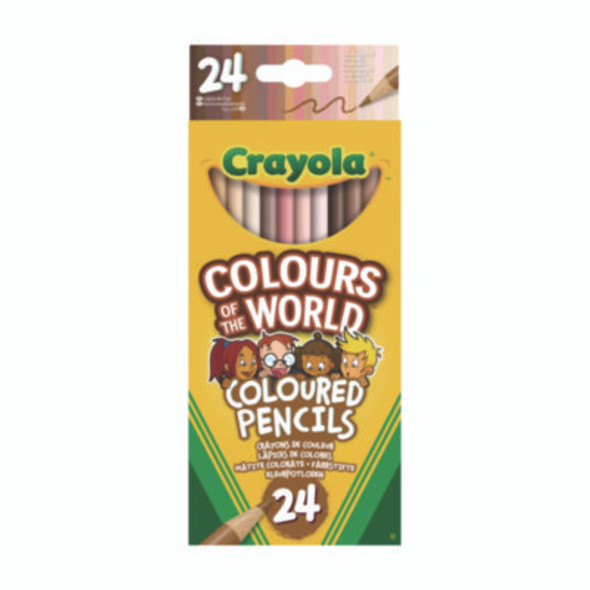 Colors Of The World Colored Pencils, Assorted Lead And Barrel Colors, 24/Pack