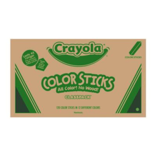 Color Sticks Classpack Set, Assorted Lead And Barrel Colors, 120/Pack