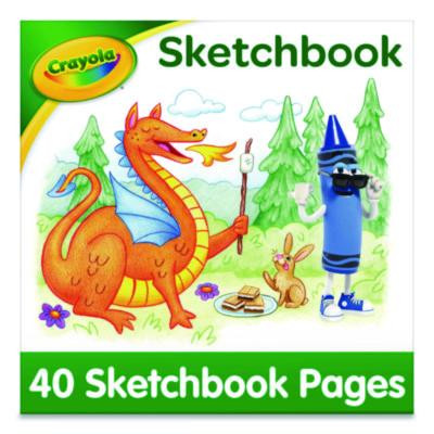 Wirebound Sketchbook, Animal Animations Gold/Green Cover, Unruled, (40) White 9 x 9 Sheets