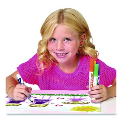 Washable Markers, Broad Bullet Tip, Assorted Colors, 64/Set