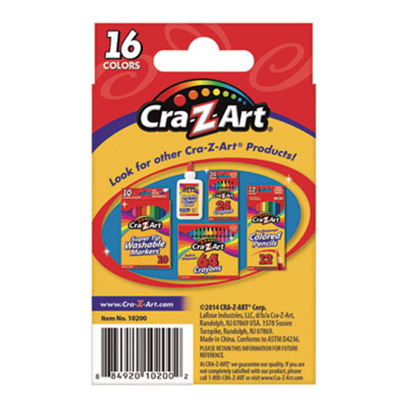 Crayons, 16 Assorted Colors, 16/Set