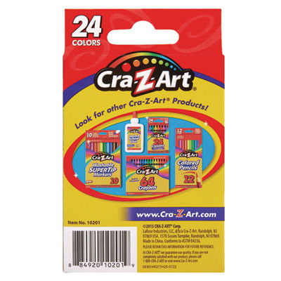 Crayons, Regular Size, 24 Assorted Colors, 24/Pack