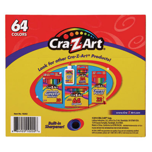 Crayons, Regular Size, 64 Assorted Colors, 16/Pack
