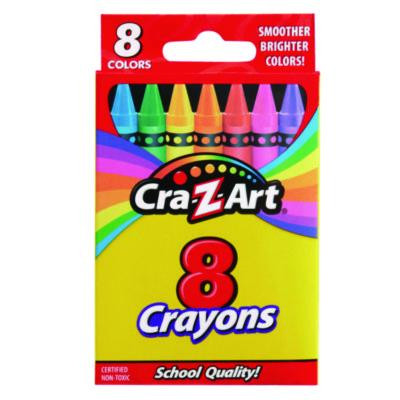 Crayons, Regular Size, 8 Assorted Colors, 8/Pack