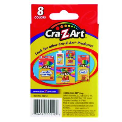 Crayons, Regular Size, 8 Assorted Colors, 8/Pack