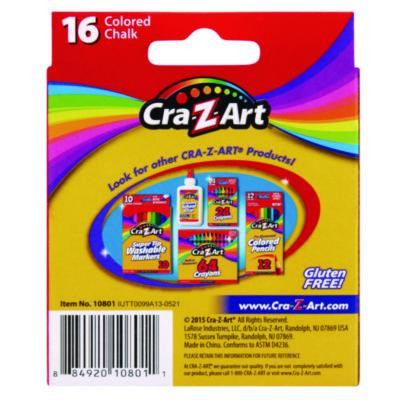Colored Chalk, Assorted Colors, 16/Pack