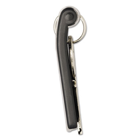 Key Rack, 24-Tag Capacity, Plastic, Gray, 8.38 x 1.38 x 14.13
