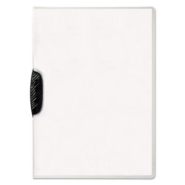Swingclip Clear Report Cover, Swing Clip, 8.5 X 11, Black Clip, 25/Box
