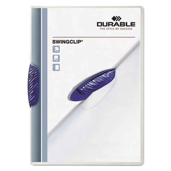Swingclip Clear Report Cover, Swing Clip, 8.5 X 11, Clear/Clear, 25/Box