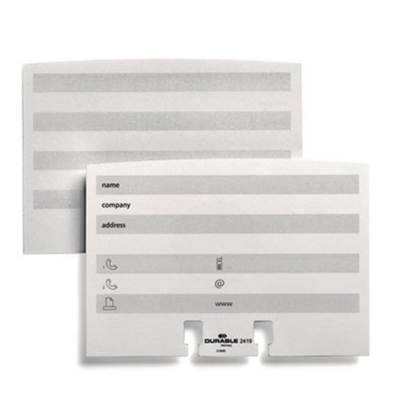 Telindex Desk Address Card File, Holds 500 2.88 X 4.13 Cards, 5.13 X 9.31 X 3.56, Plastic, Graphite/Black