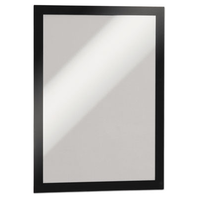 Duraframe Sign Holder, 8.5 x 11, Black Frame, 2/Pack