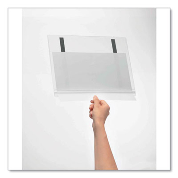 Magnetic Water-Resistant Sign Holder, 8.5 x 11, Clear Frame, 5/Pack