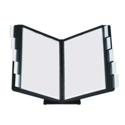 Vario Document Holder, 10 Panels 15.5 x 6.5 x 10.75, Black Borders