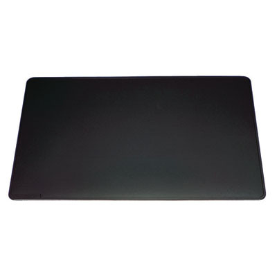 Anti-Slip Contoured Edge Pvc Desk Pad, 20.5" x 25.5", Black