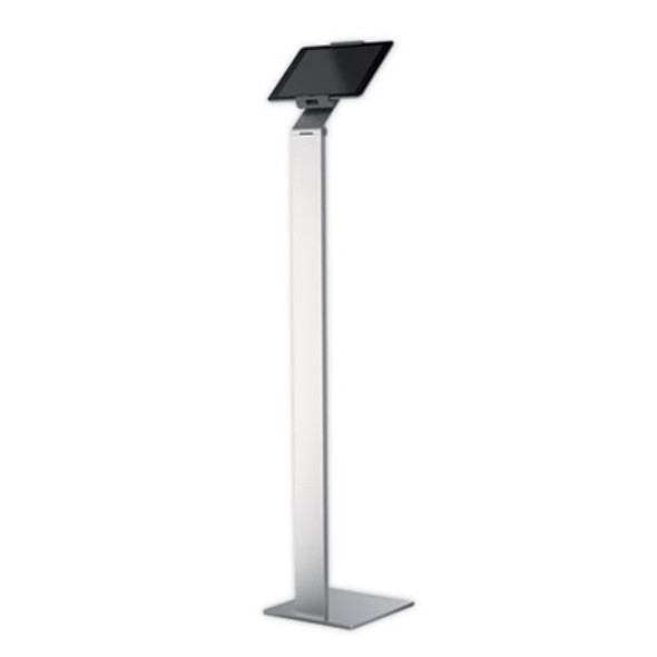 Floor Stand Tablet Holder, Silver/Charcoal Gray