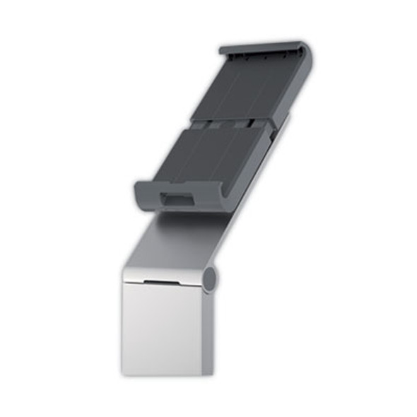 Wall-Mounted Tablet Holder, Silver/Charcoal Gray