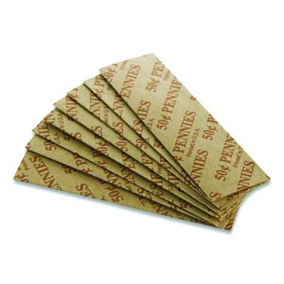 Flat Coin Wrappers, Pennies, Red, 1,000/Box