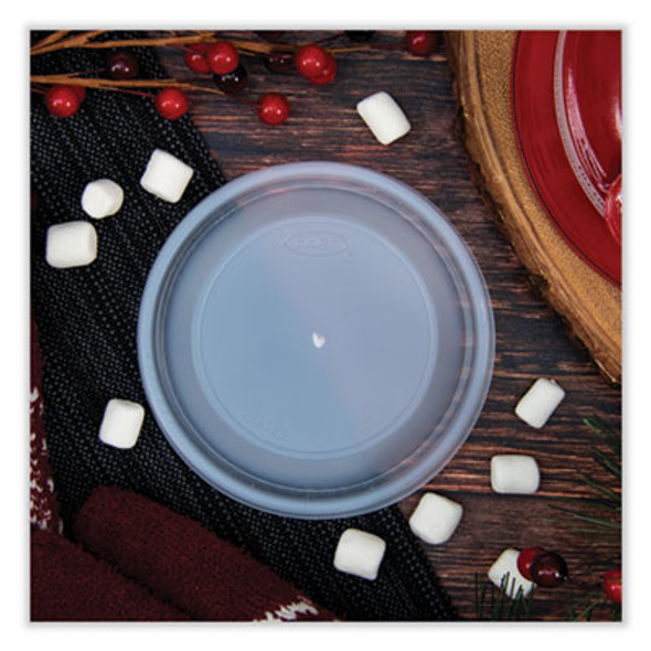 Dome Lids For Foam Cups And Containers, Vented, Fits 5 Oz To 32 Oz Cups/Containers, Plastic, Translucent, 1,000/Carton