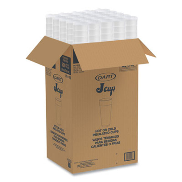 Breeze Hot/Cold Insulated Foam Drinking Cups, 24 Oz, Green/White/Blue, 500/Carton