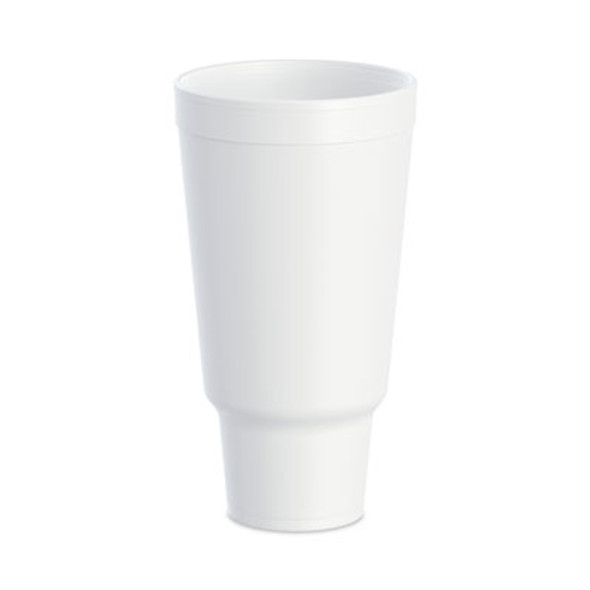 J Cup Insulated Foam Pedestal Cups, 44 Oz, White, 300/Carton