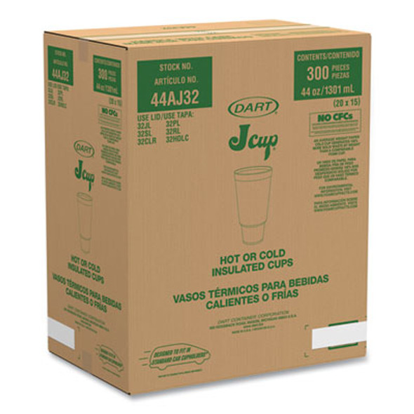 Coca-Cola Foam Cups, 44 Oz, White/Red, 20/Bag, 15 Bags/Carton