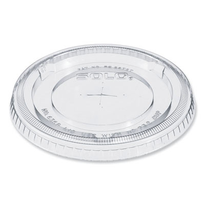 Plastic Cold Cup Lids, Fits 32 Oz Cold Cups, Plastic, Clear, 500/Carton