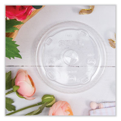 Plastic Cold Cup Lids, Fits 32 Oz To 44 Oz Cold Cups, Clear, 600/Carton