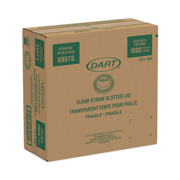 Plastic Cold Cup Lids, Fits 12 Oz To 14 Oz Cold Cups, Plastic, Clear, 1,000/Carton